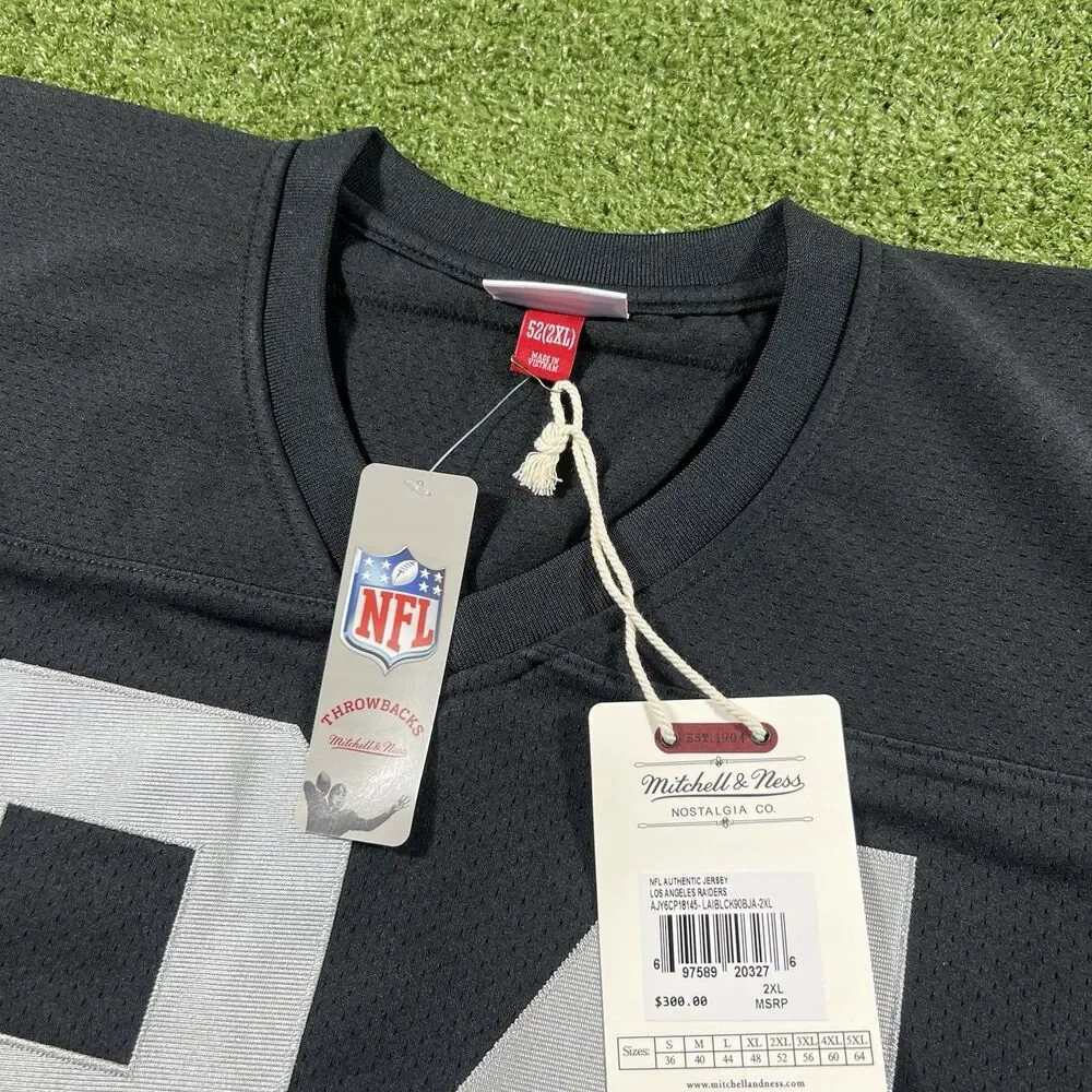 Bo Jackson 1990 LA Los Angeles Raiders Mitchell & Ness Jersey Size 2XL